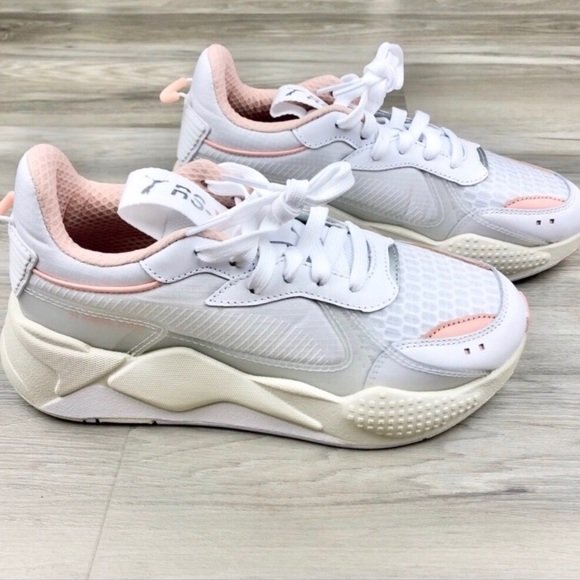 Puma RSX Tech Peach White Running System Sneakers - Picture 3 of 11